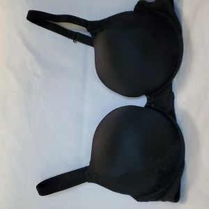 AUDEN BLACK 38 D PUSH UP BRA